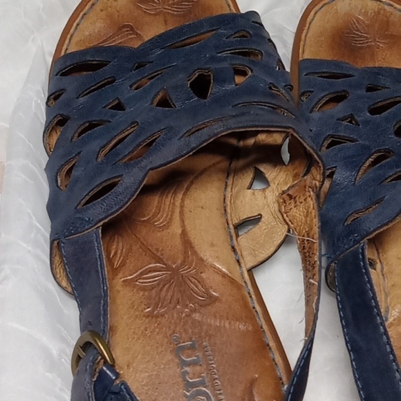 Born blue leather women's sandals size 6 - Picture 5 of 12
